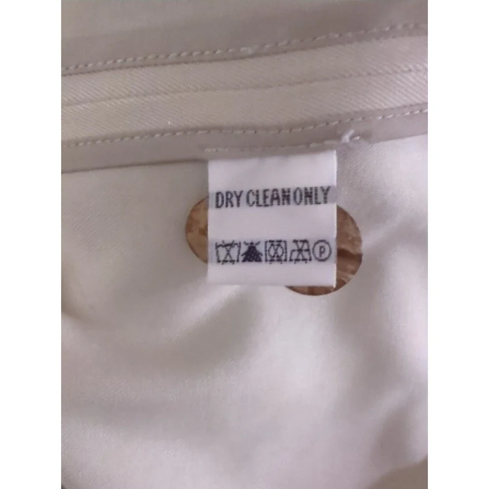 Tommy Bahama Sz M Mens Blazer Jacket Sport Coat Silk Beige 3 Button Tropical GUC